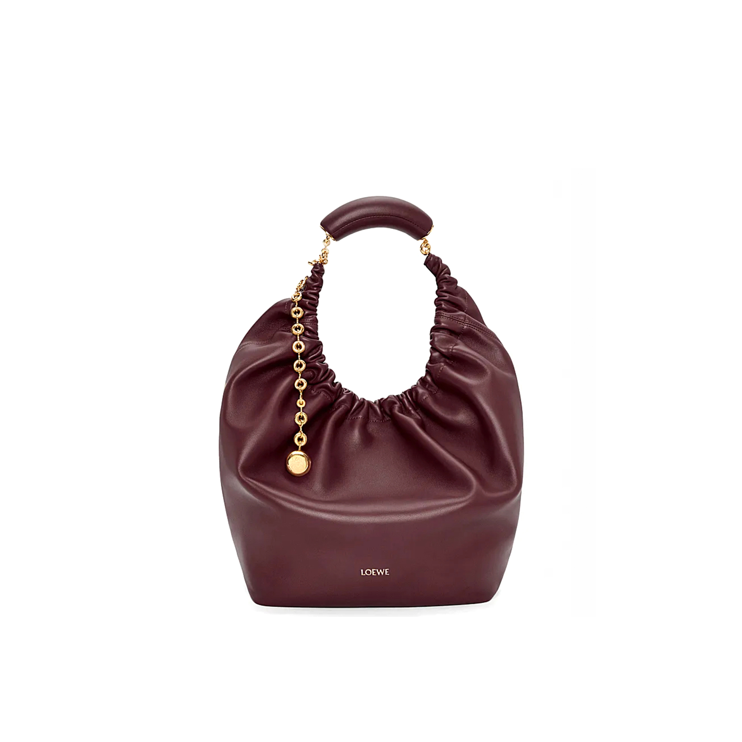 LOEWE MEDIUM SOFT NAPPA SHEEP LEATHER SQUEEZE BAG A914Q37X01 (34*33*13.5cm)